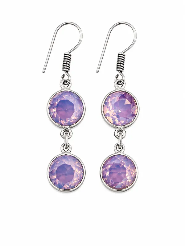 Lavender_Purple_Gemstone_Dangle_Earrings