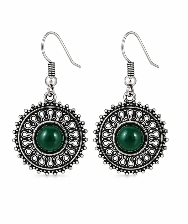 Natural_Green_Onyx_Round_Drop_Earrings