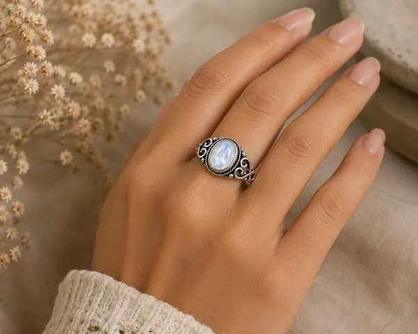 Natural_Rainbow_Moonstone_Silver_Cocktail_Ring