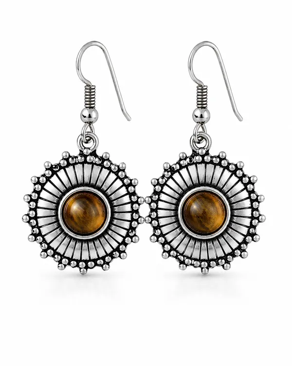 Natural_Tiger’s_Eye_Gemstone_Drop_Earrings