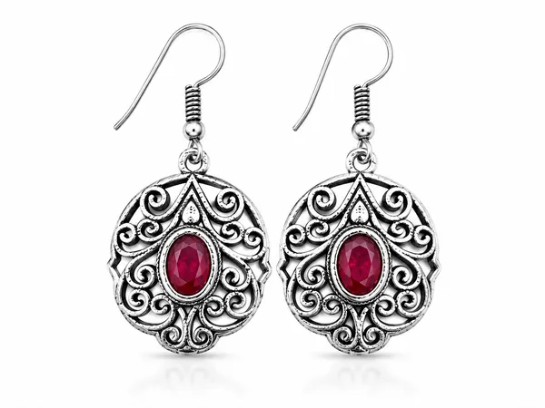 Red_Gemstone_Earrings