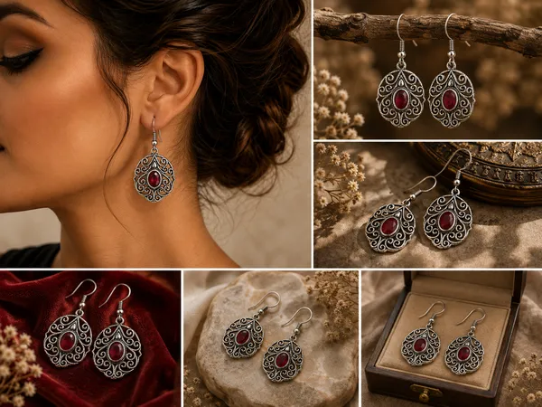 Red_Gemstone_Earrings