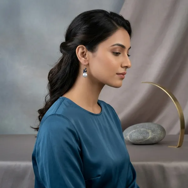 Pure_925_Silver_Blue_Sapphire_Pearl_Earring
