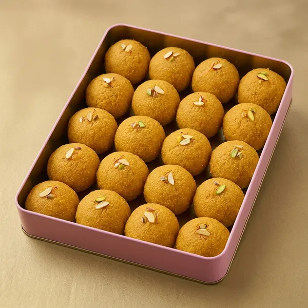 Mkgs_Besan_Ladoo_With_Almonds_And_Pistachios