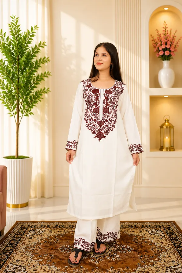 Cream_Brown_Muslin_Cotton_Embroidered_Salwar_Suit_Set_For_Women