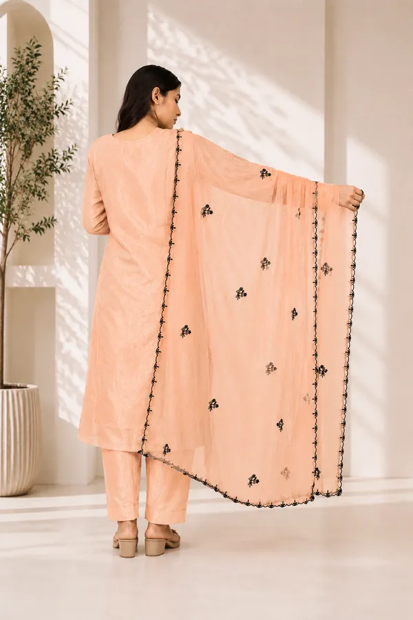 Peach_Organza_Embroidered_Palazzo_Suit_Set_For_Women