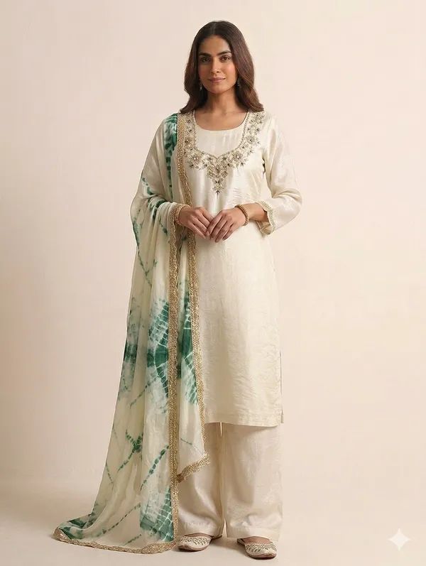 Off_White_Silk_Blend_Embroidered_Straight_Kurta_Set_For_Women