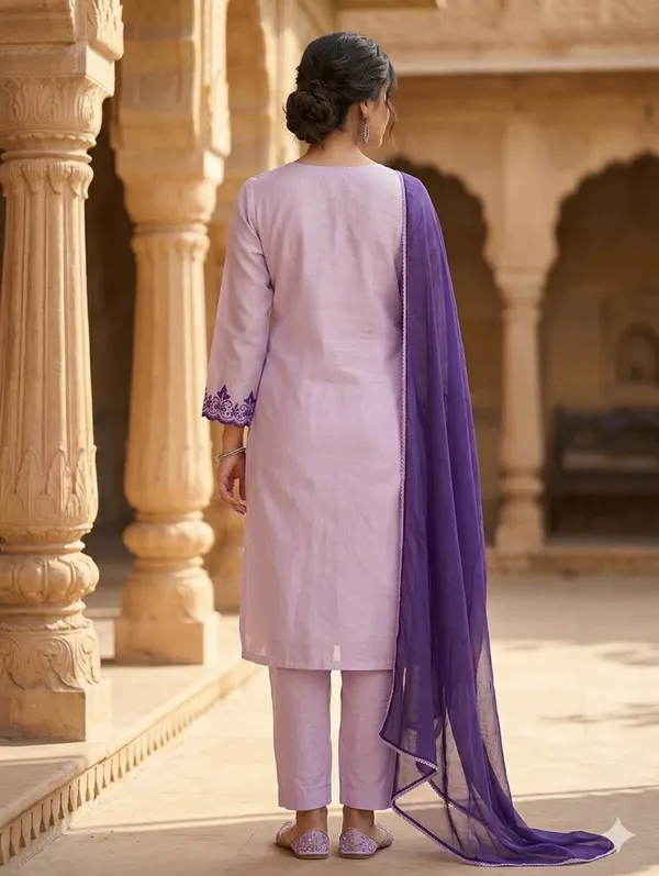Purple_Ombre_Mal_Cotton_Embroidered_Kurta_Set_For_Women
