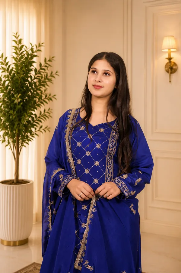 Royal_Blue_Crape_Embroidered_Salwar_Suit_Set_For_Women