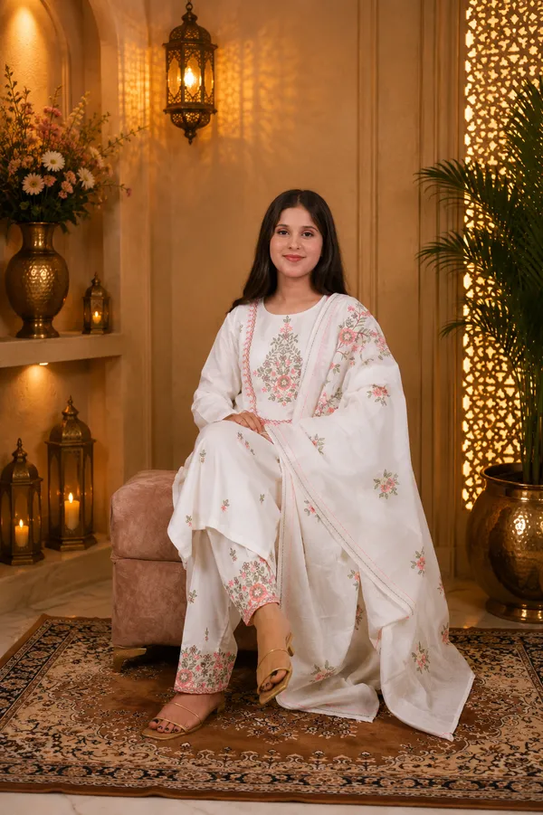 White_Jaam_Cotton_Embroidered_Kurta_Set_For_Women
