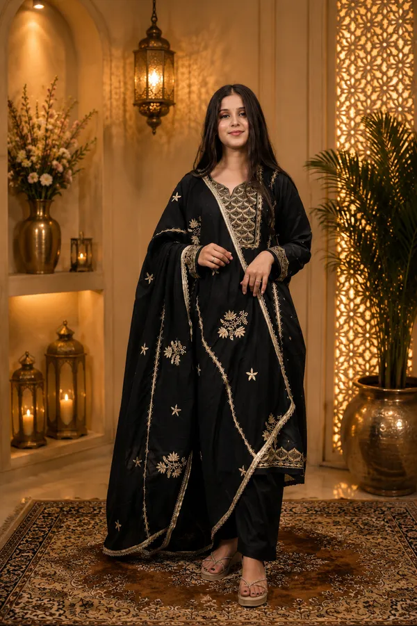 Black_Crape_Embroidered_Pakistani_Suit_Set_For_Women