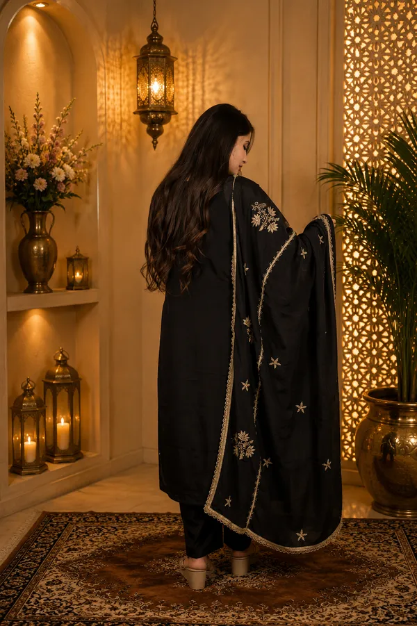 Black_Crape_Embroidered_Pakistani_Suit_Set_For_Women