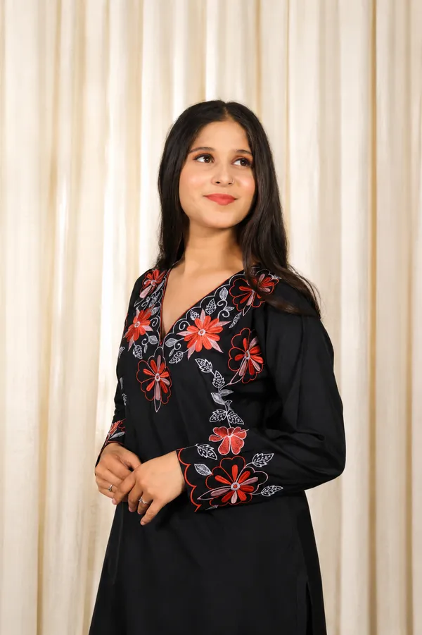 Black_Cotton_Embroidered_Floral_Palazzo_Suit_Set_For_Women
