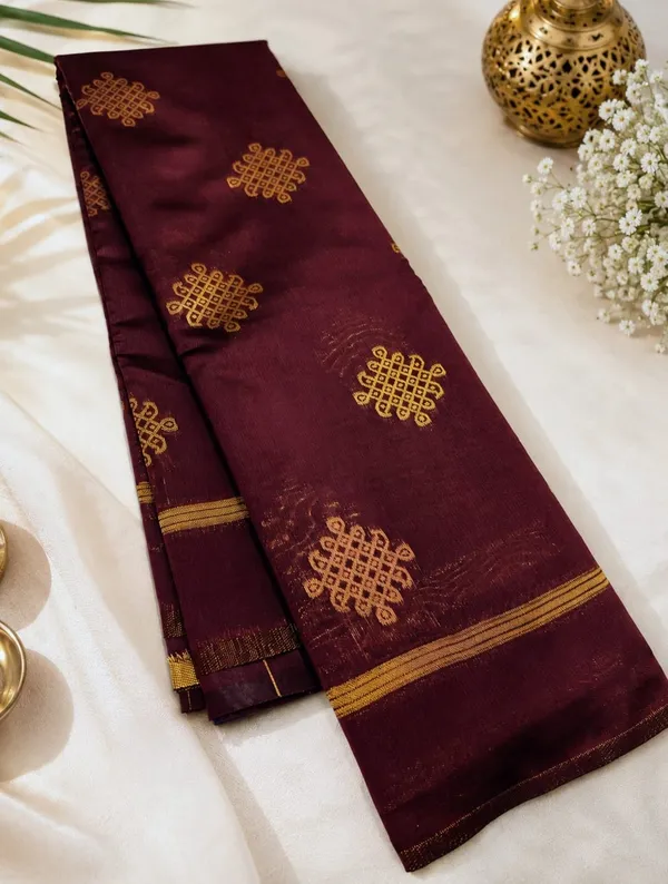 Kolam/Rangoli_Art_Silk_Sarees