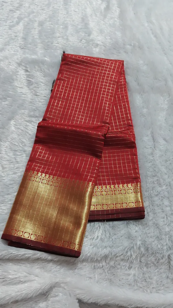 Banarasi_Silk-_Small_Checks_Saree