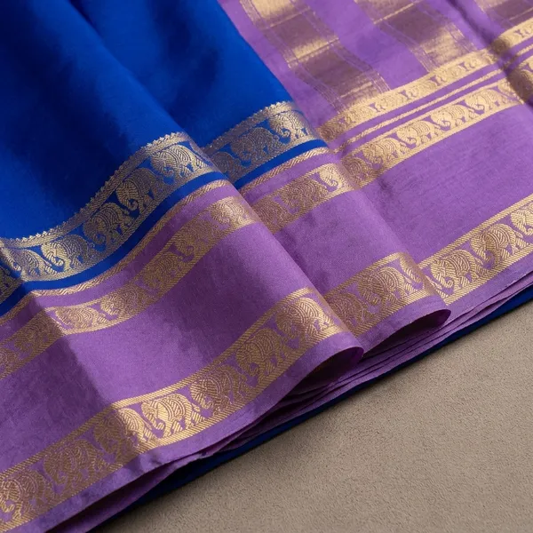 Mysore_crepe_silk-_Red/Black-_Rashmika_saree