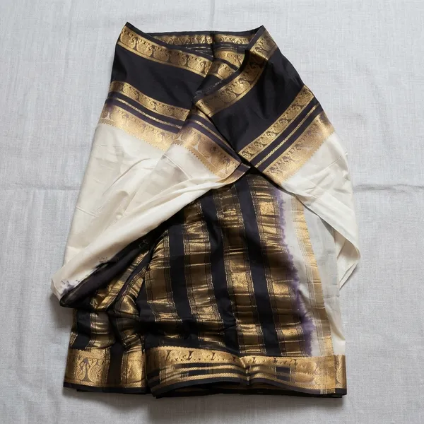 Self_colour_golden_zari_Tissue_sarees