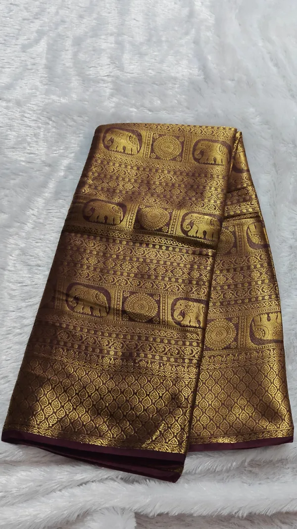 Viscose_Georgette_Leaf_butta_saree-_satin_border