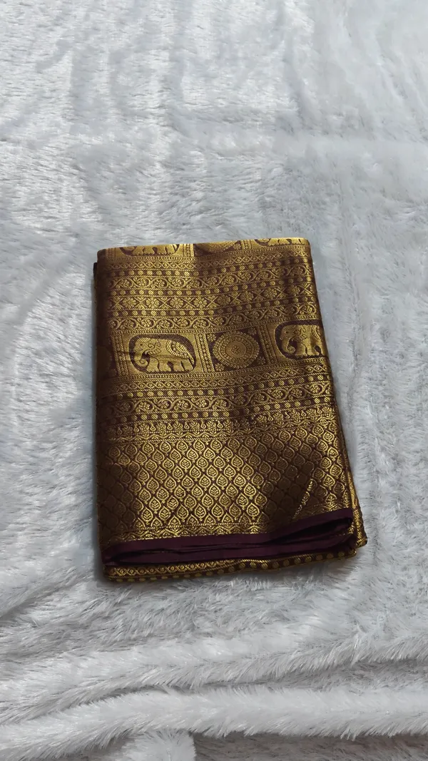 Viscose_Georgette_Leaf_butta_saree-_satin_border