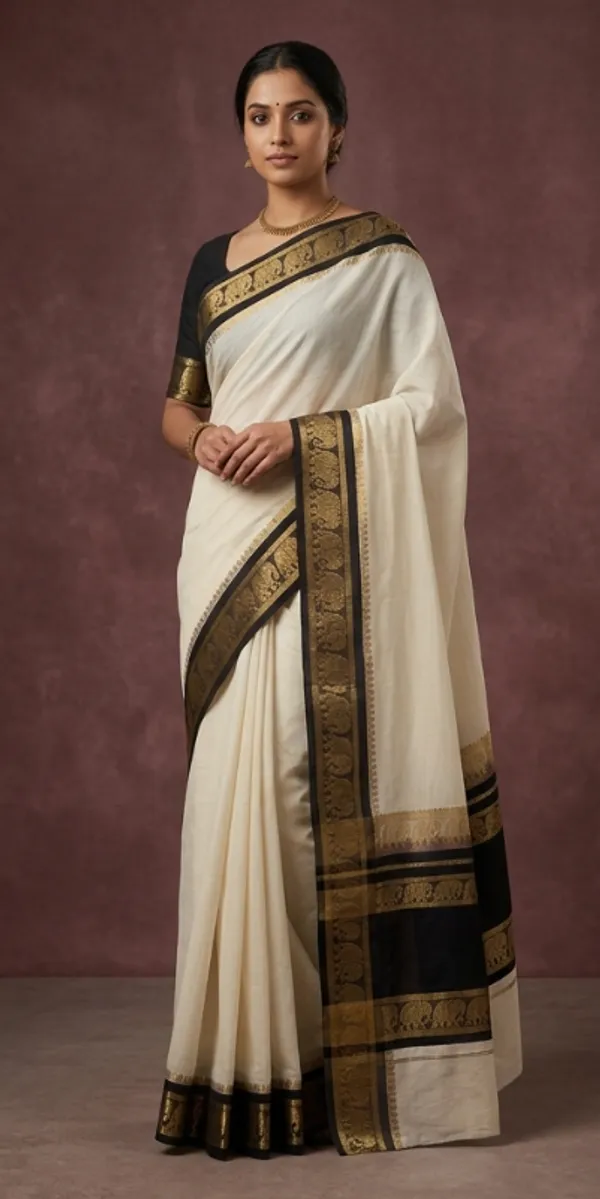 Self_colour_golden_zari_Tissue_sarees
