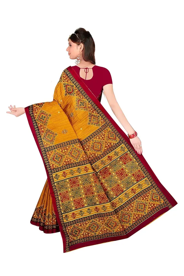 Tamaira_Fashion_Women_S_Plain_Weave_Pure_Cotton_Saree_Without_Blouse_Piece