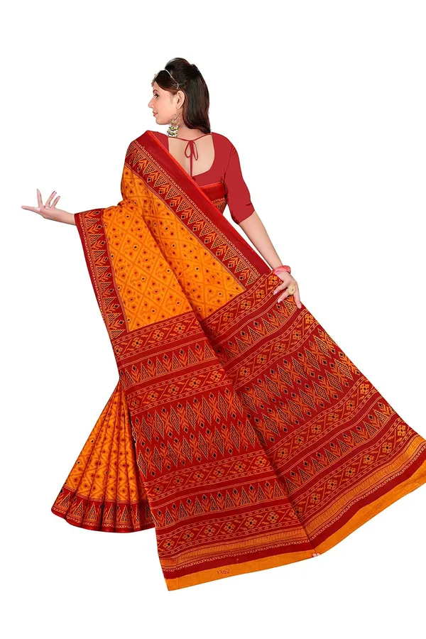 Tamaira_Fashion_Women_S_Plain_Weave_Pure_Cotton_Saree_Without_Blouse_Piece