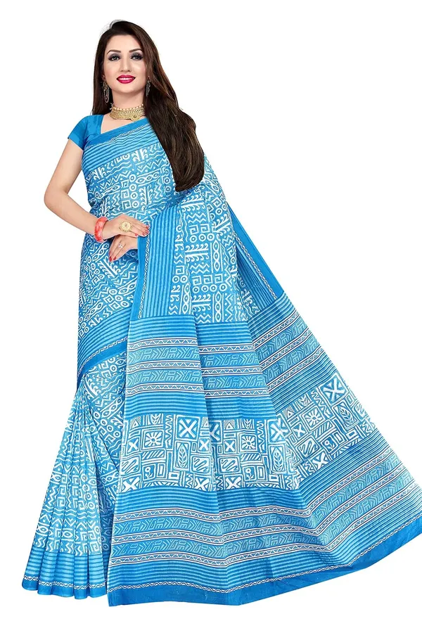 Tamaira_Fashion_Plain_Weave_Women_S_Pure_Cotton_Saree_Without_Blouse_Piece