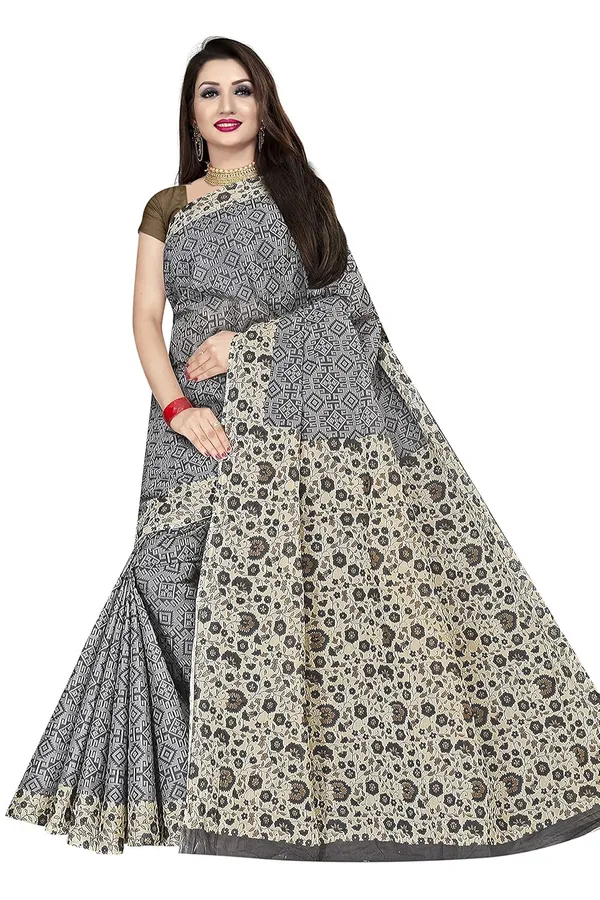 Tamaira_Fashion_Women_S_Plain_Weave_Pure_Cotton_Saree_Without_Blouse_Piece_Ab16_Parent