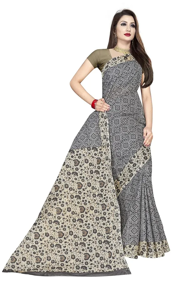 Tamaira_Fashion_Women_S_Plain_Weave_Pure_Cotton_Saree_Without_Blouse_Piece_Ab16_Parent