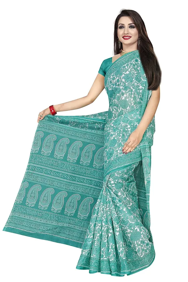 Tamaira_Fashion_Women_S_Plain_Weave_Pure_Cotton_Saree_Without_Blouse_Piece