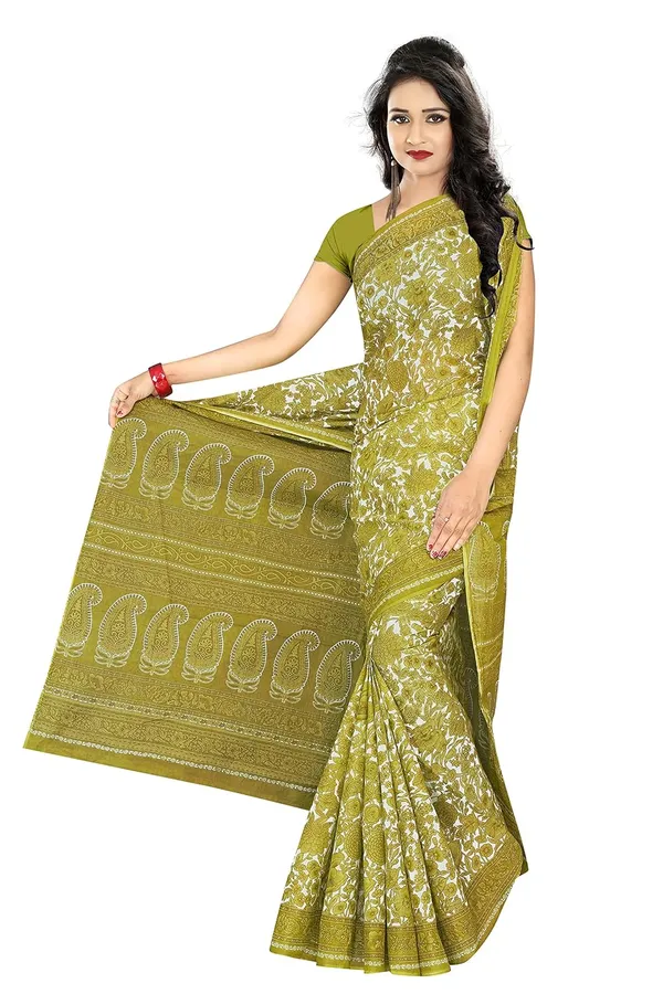 Tamaira_Fashion_Women_S_Plain_Weave_Pure_Cotton_Saree_Without_Blouse_Piece