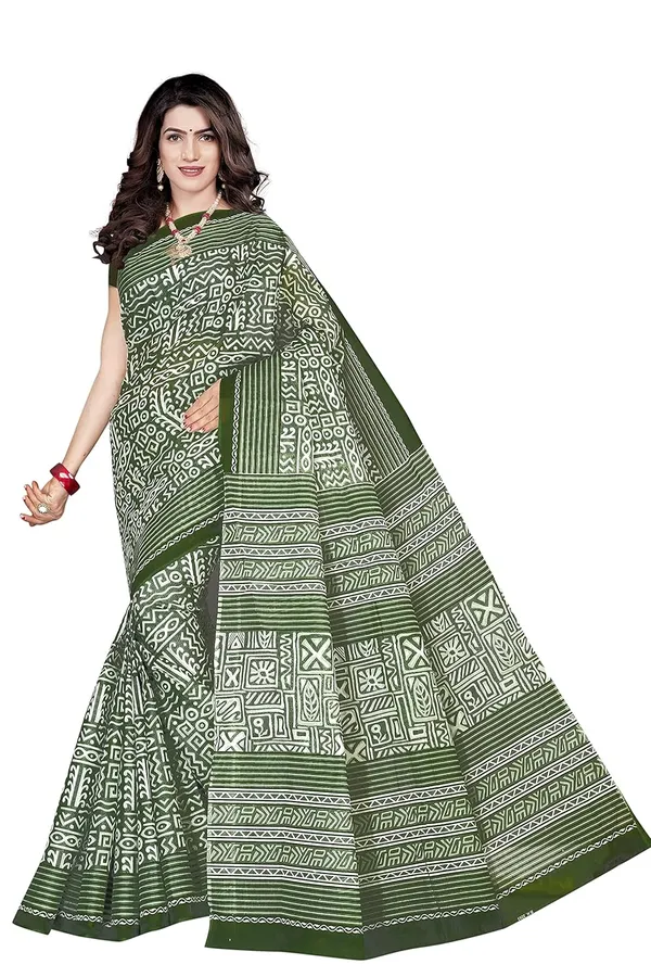 Tamaira_Fashion_Plain_Weave_Women_S_Pure_Cotton_Saree_Without_Blouse_Piece