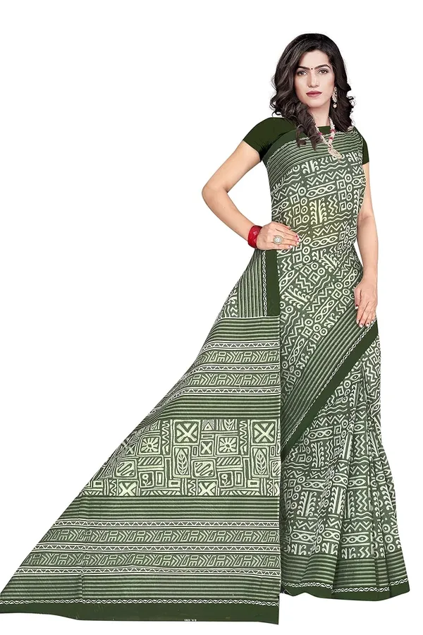 Tamaira_Fashion_Plain_Weave_Women_S_Pure_Cotton_Saree_Without_Blouse_Piece