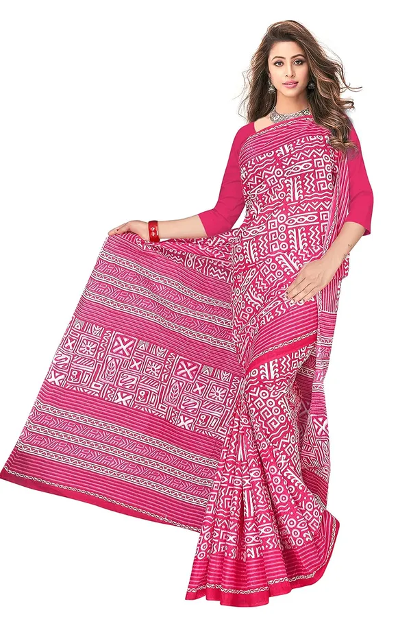 Tamaira_Fashion_Plain_Weave_Women_S_Pure_Cotton_Saree_Without_Blouse_Piece