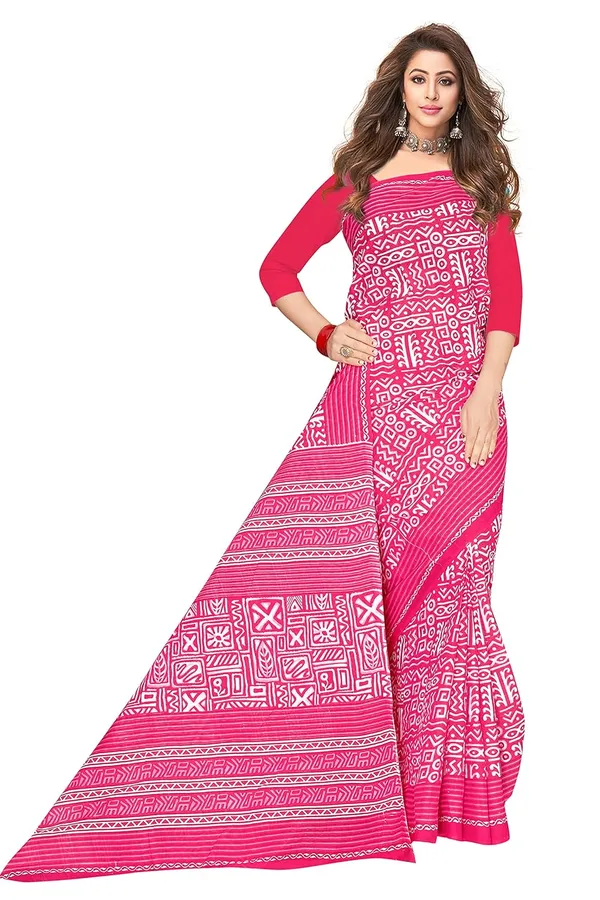 Tamaira_Fashion_Plain_Weave_Women_S_Pure_Cotton_Saree_Without_Blouse_Piece
