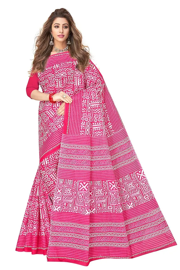 Tamaira_Fashion_Plain_Weave_Women_S_Pure_Cotton_Saree_Without_Blouse_Piece