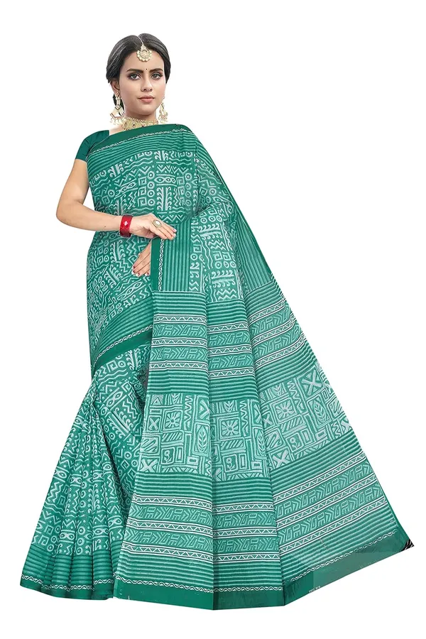 Tamaira_Fashion_Plain_Weave_Women_S_Pure_Cotton_Saree_Without_Blouse_Piece