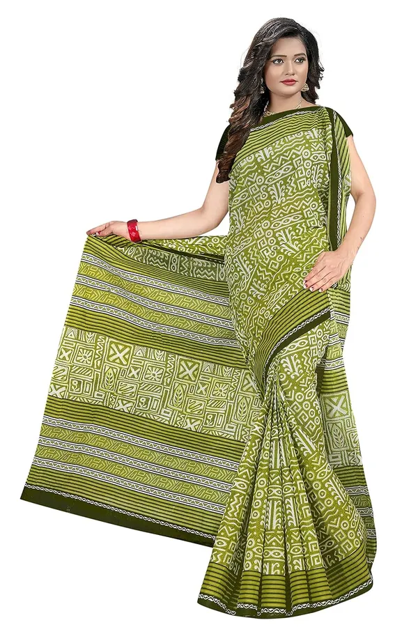 Tamaira_Fashion_Plain_Weave_Women_S_Pure_Cotton_Saree_Without_Blouse_Piece