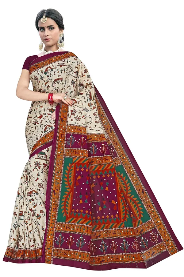 Tamaira_Fashion_Women_S_Plain_Weave_Pure_Cotton_Saree_Without_Blouse_Piece