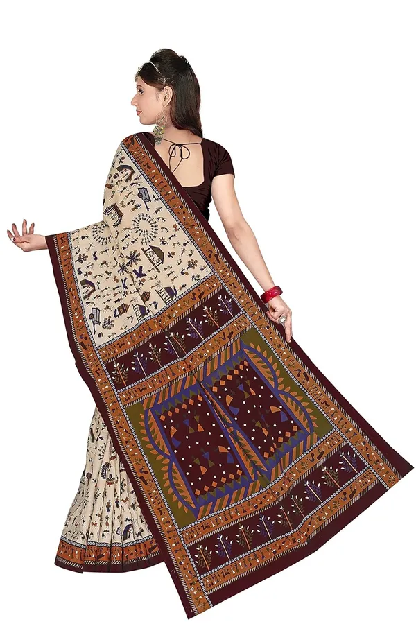 Tamaira_Fashion_Women_S_Plain_Weave_Pure_Cotton_Saree_Without_Blouse_Piece