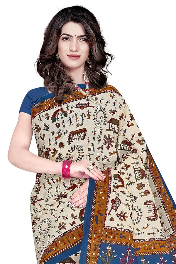 Tamaira_Fashion_Women_S_Plain_Weave_Pure_Cotton_Saree_Without_Blouse_Piece