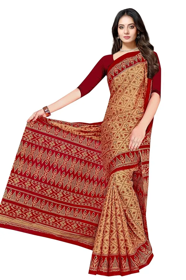 Tamaira_Fashion_Women_S_Plain_Weave_Pure_Cotton_Saree_Without_Blouse_Piece