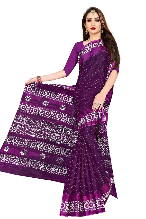Tamaira_Fashion_Women_S_Plain_Weave_Pure_Cotton_Saree_Without_Blouse_Piece