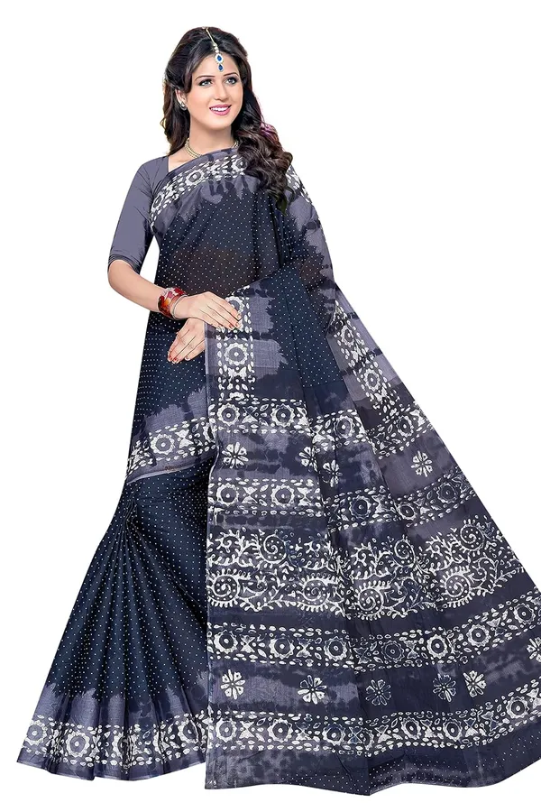 Tamaira_Fashion_Women_S_Plain_Weave_Pure_Cotton_Saree_Without_Blouse_Piece
