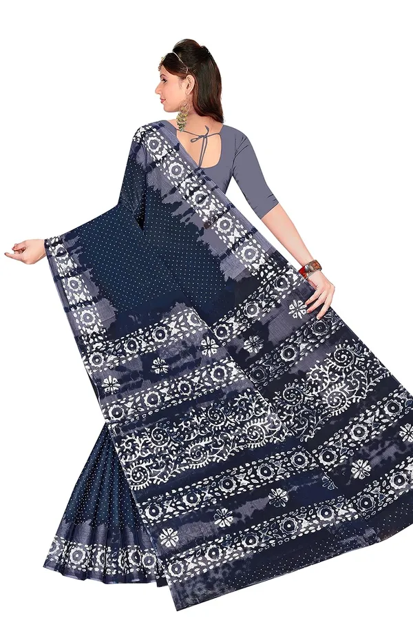 Tamaira_Fashion_Women_S_Plain_Weave_Pure_Cotton_Saree_Without_Blouse_Piece