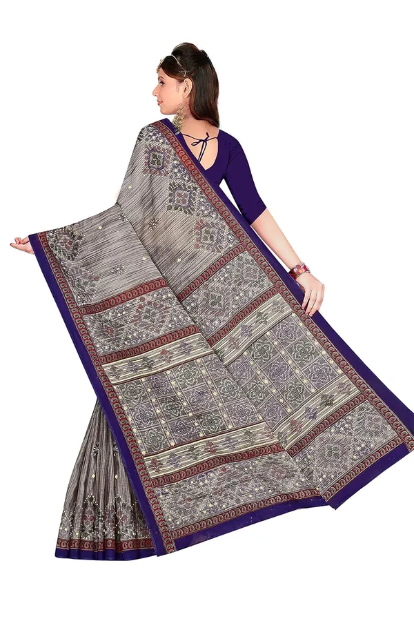 Tamaira_Fashion_Women_S_Plain_Weave_Pure_Cotton_Saree_Without_Blouse_Piece