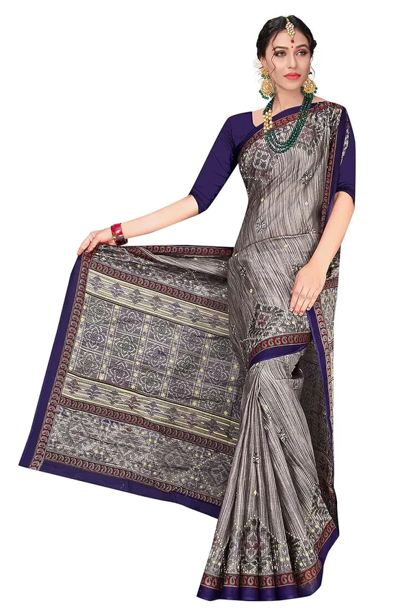 Tamaira_Fashion_Women_S_Plain_Weave_Pure_Cotton_Saree_Without_Blouse_Piece