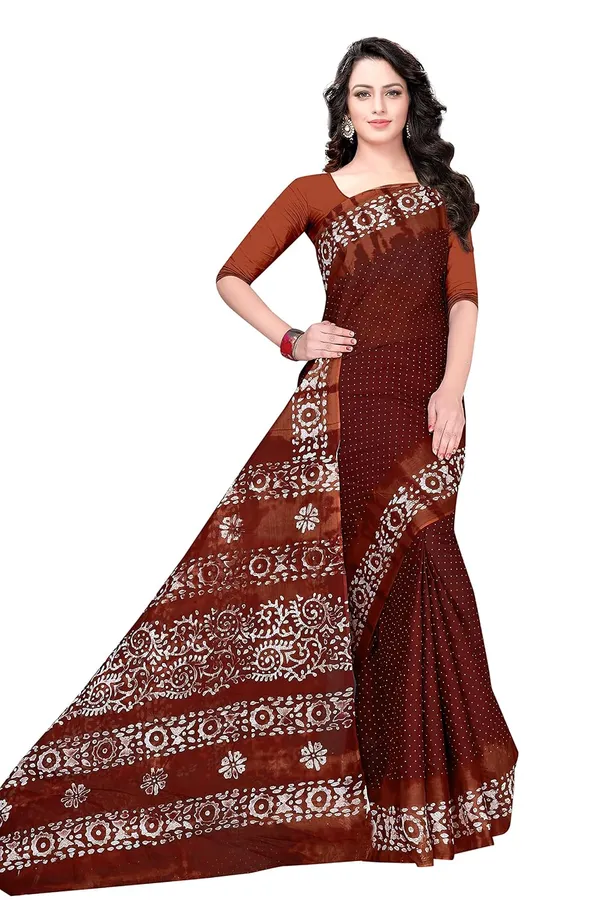 Tamaira_Fashion_Women_S_Plain_Weave_Pure_Cotton_Saree_Without_Blouse_Piece