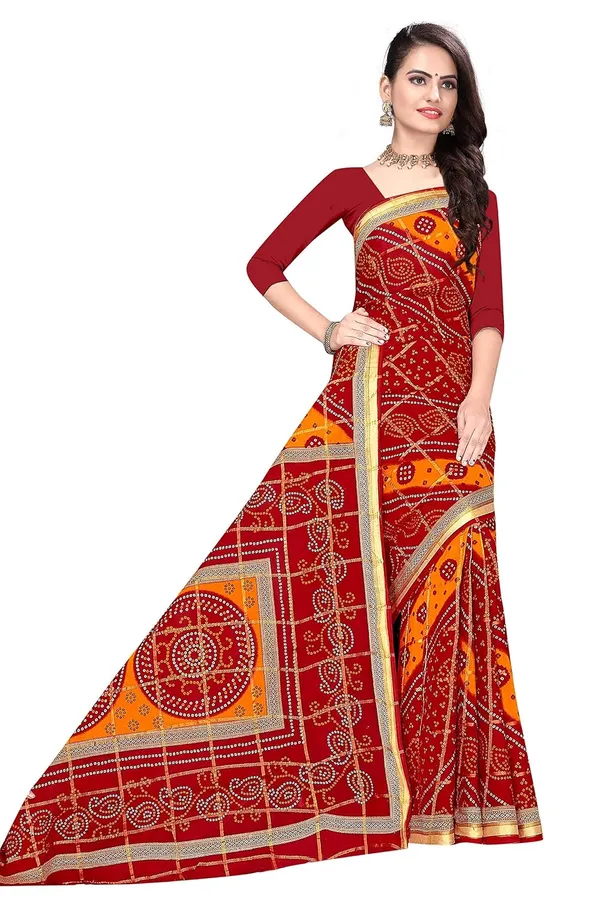 Tamaira_Fashion_Women_S_Pure_Cotton_Bandhani_Saree_Without_Blouse_Piece
