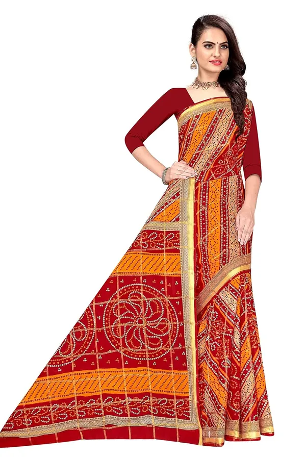 Tamaira_Fashion_Women_S_Pure_Cotton_Bandhani_Saree_Without_Blouse_Piece